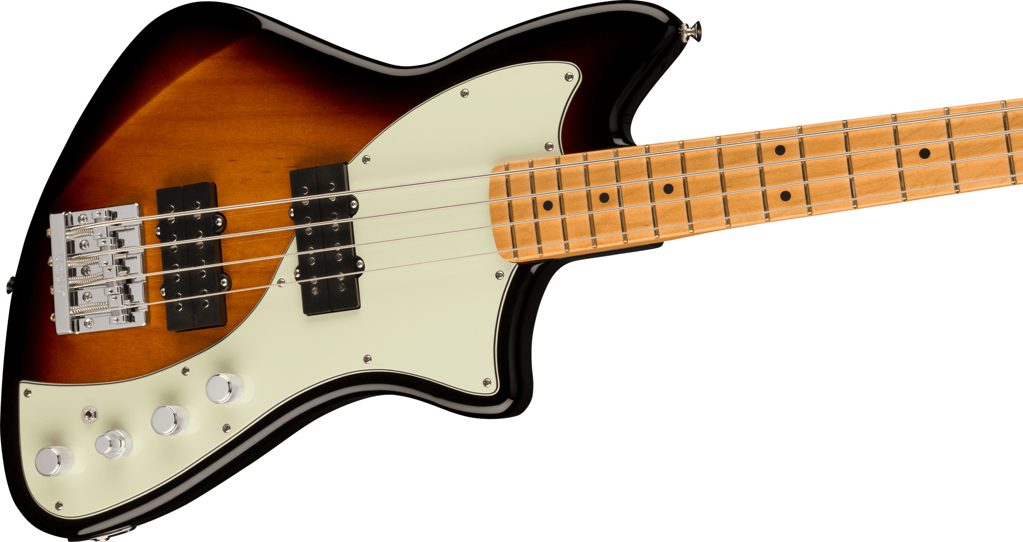 Player Plus Active Meteora Bass, Maple Fingerboard, 3-Color Sunburst