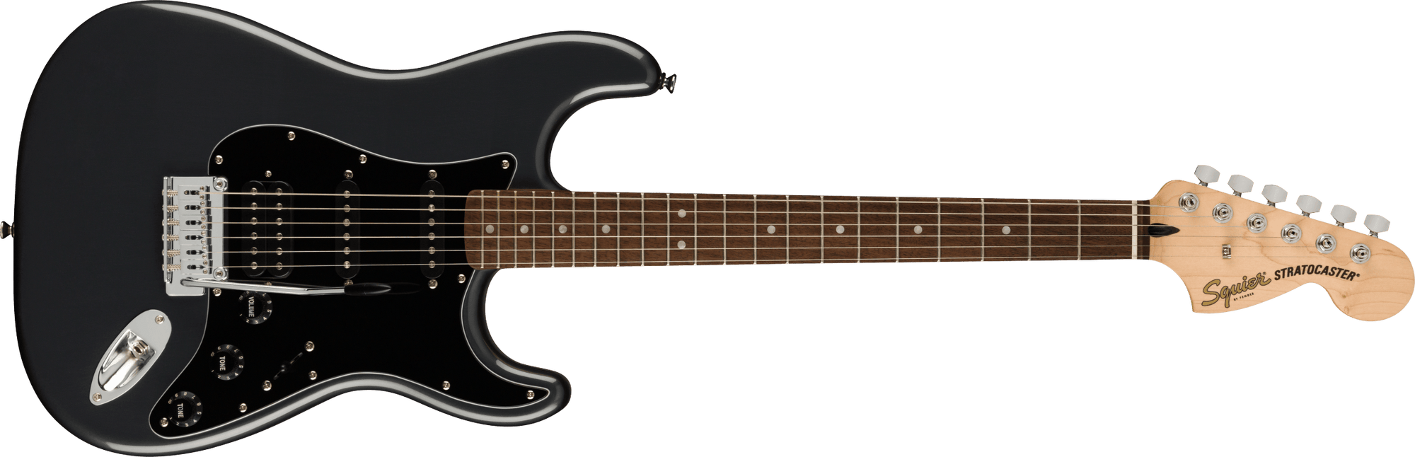 Affinity Series Stratocaster HSS Pack, Laurel Fingerboard, Charcoal Frost Metallic, Gig Bag, 15G V