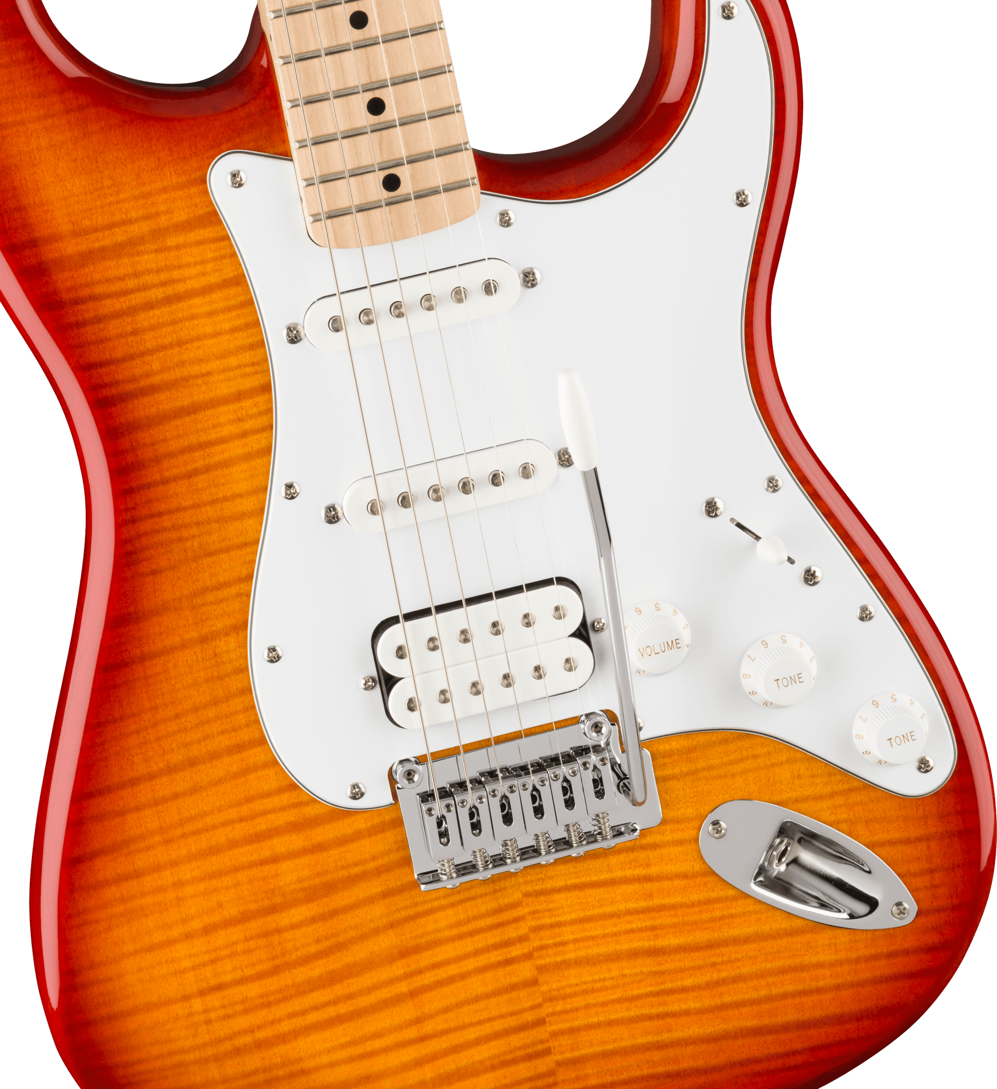 Affinity Series Stratocaster FMT HSS, Sienna Sunburst, Maple Fingerboard, White Pickguard