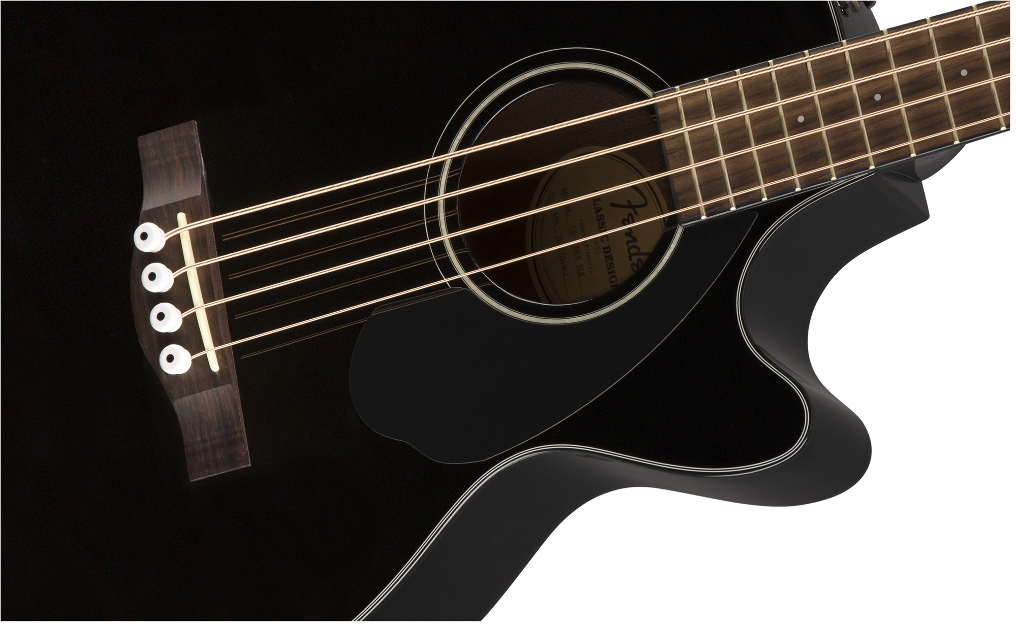 CB-60SCE Bass, Black, Laurel Fingerboard
