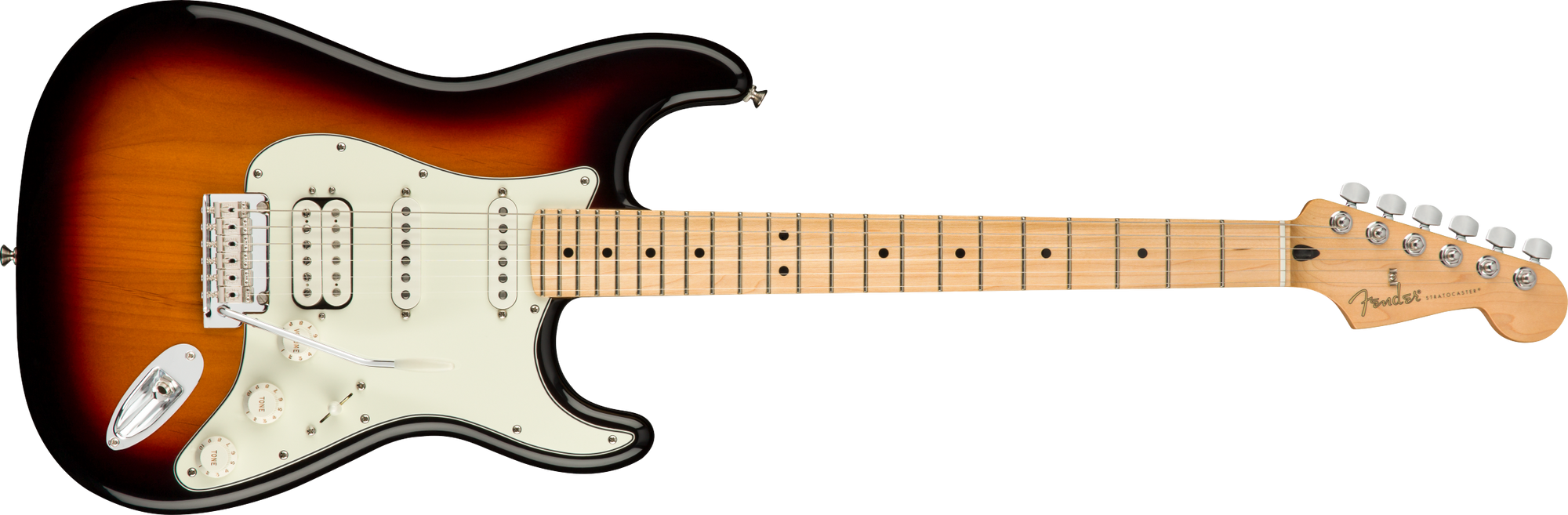 Player Stratocaster HSS, MN, 3-Color Sunburst