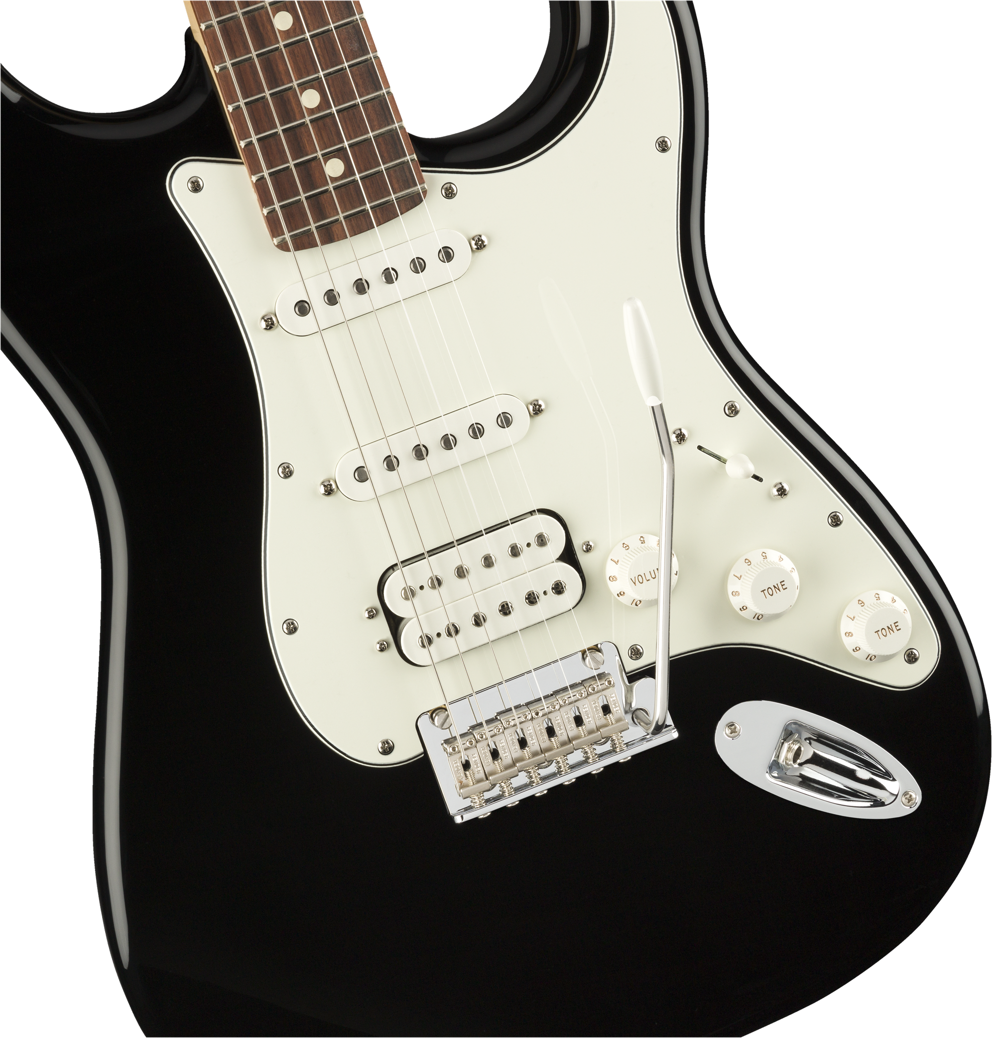 Player Stratocaster HSS, PF, Black