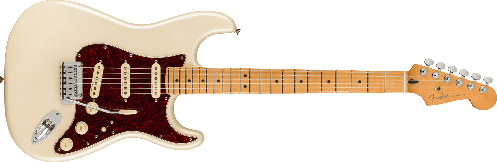 Player Plus Stratocaster, Maple Fingerboard, Olympic Pearl