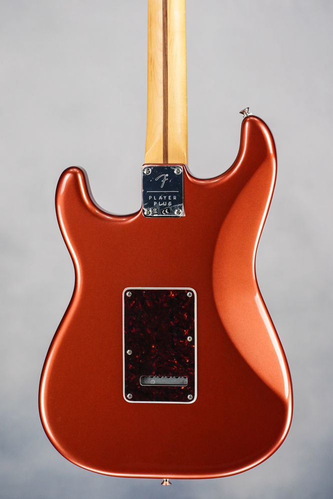 Player Plus Stratocaster, Pau Ferro Fingerboard, Aged Candy Apple Red