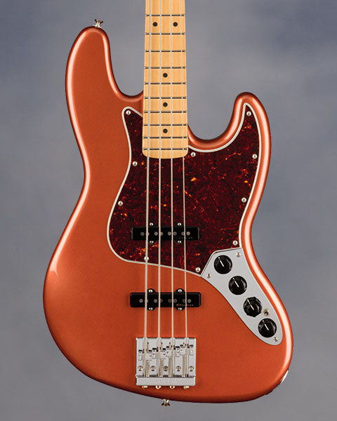 Player Plus Jazz Bass, Maple Fingerboard, Aged Candy Apple Red
