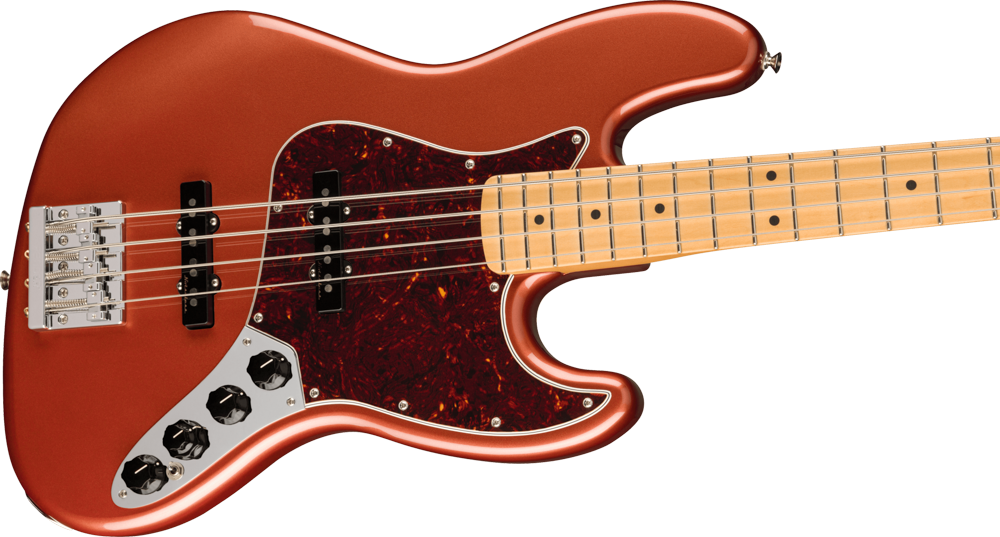 Player Plus Jazz Bass, Maple Fingerboard, Aged Candy Apple Red
