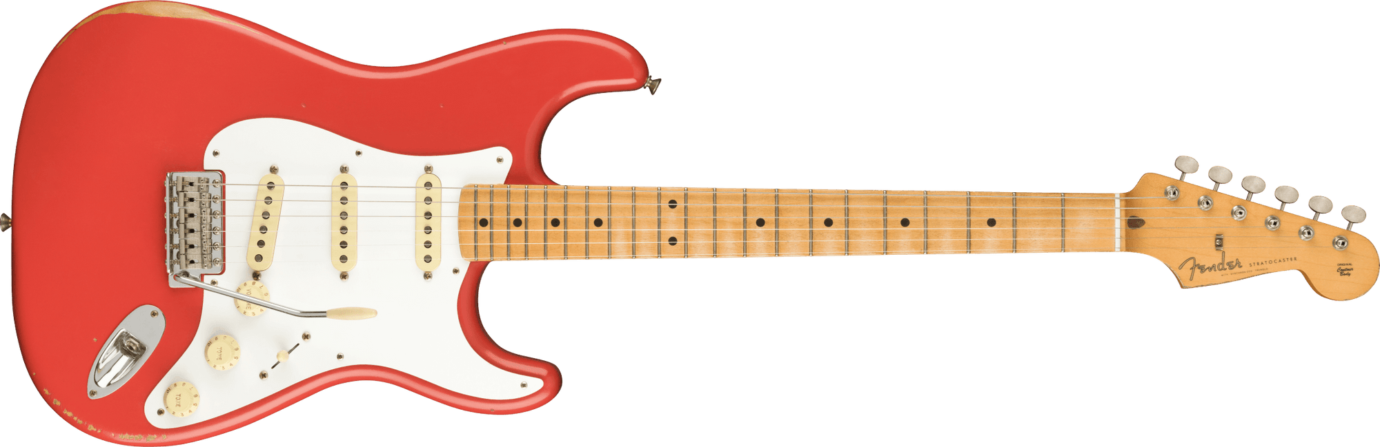 Vintera Road Worn 50s Stratocaster, Maple Fingerboard, Fiesta Red