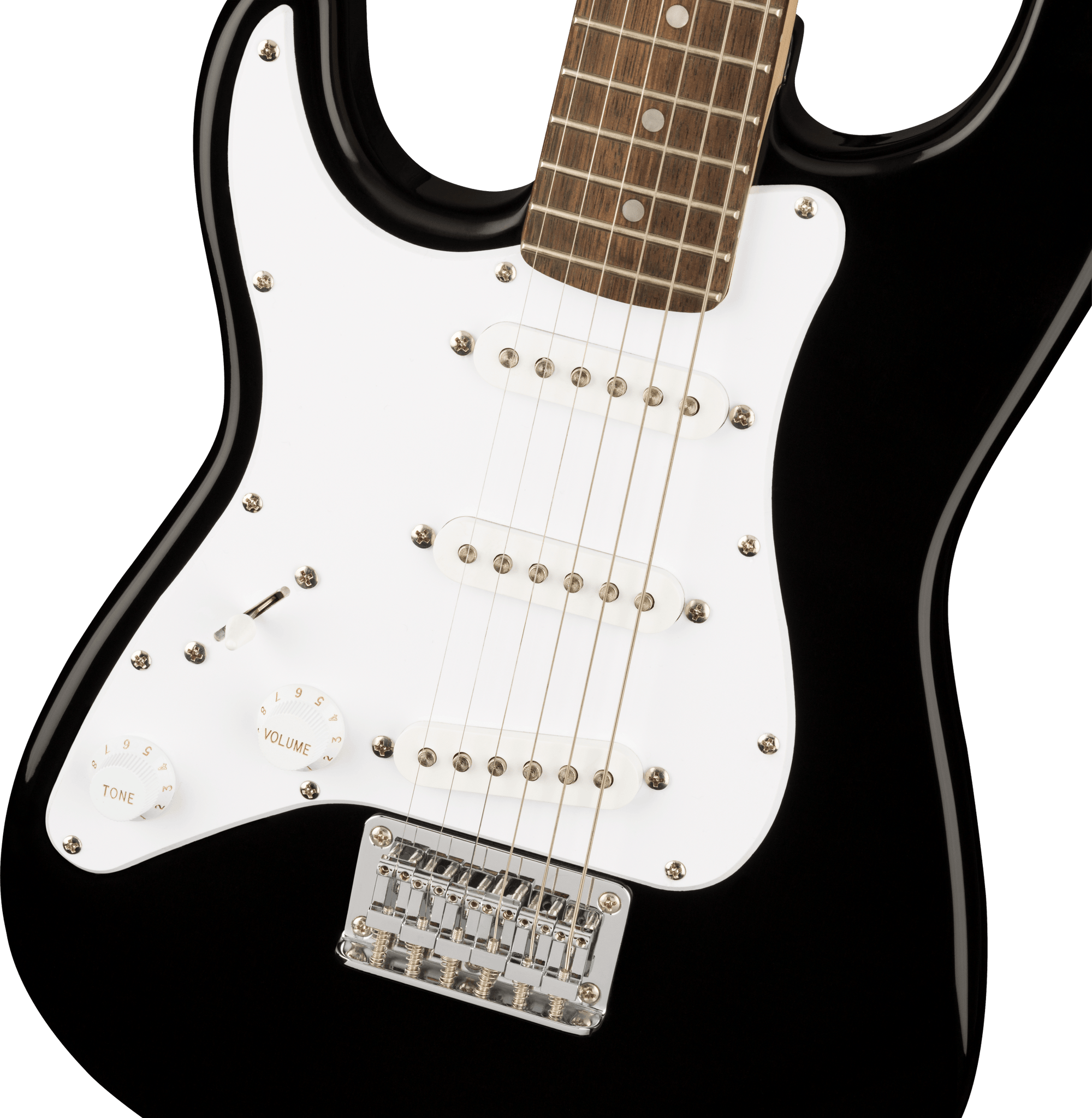 Mini Stratocaster Left-Handed, Laurel FB, Black