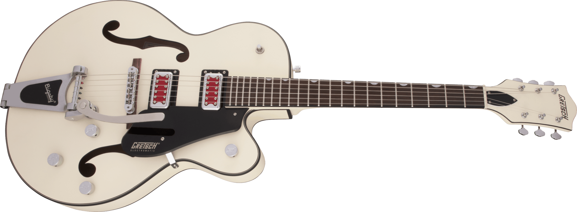 G5410T Electromatic "Rat Rod", Matte Vintage White, Hollow Body Single-Cut with Bigsby, RW FB