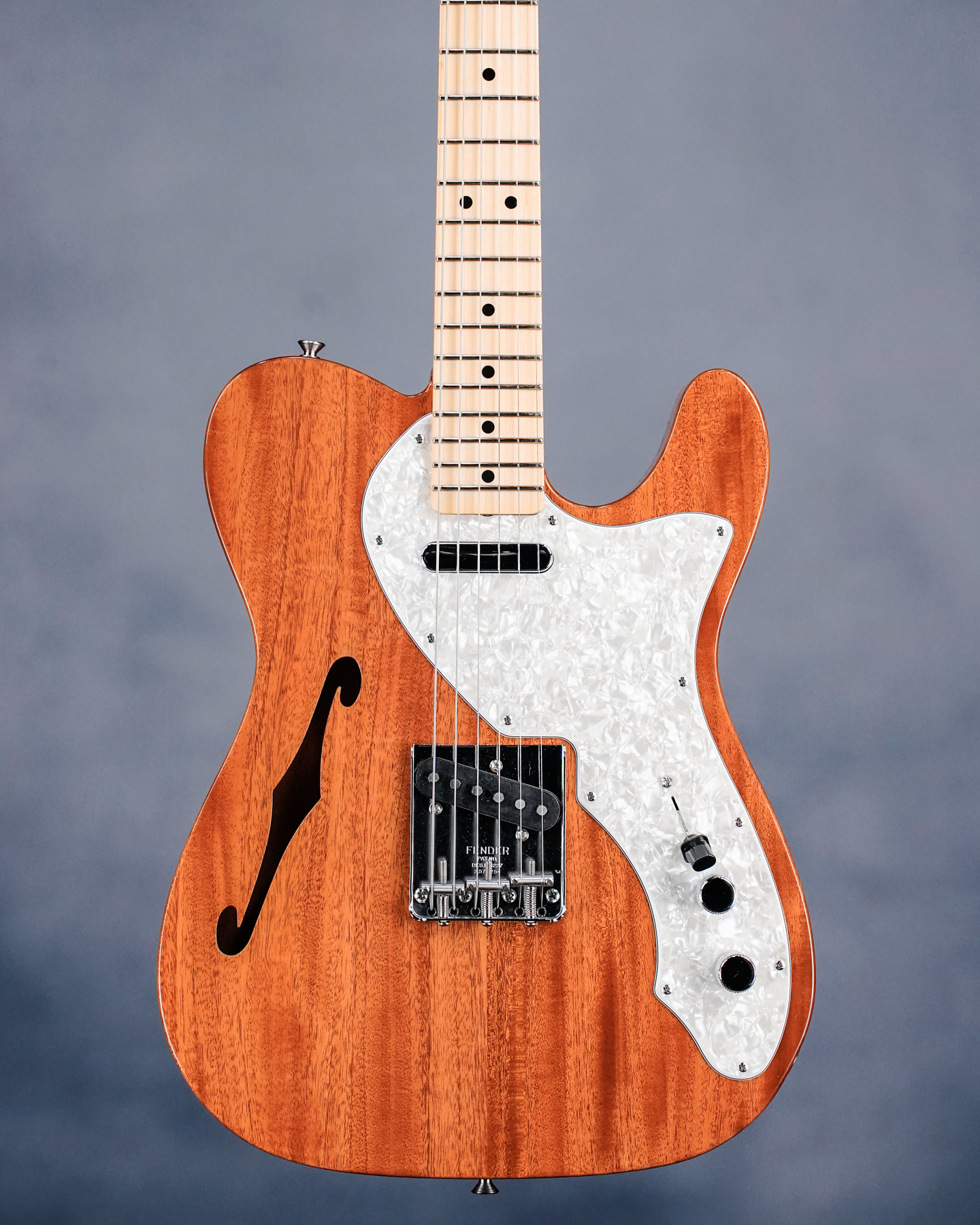 Vintage Custom 1968 Telecaster Thinline, Round-Laminated Maple Fingerboard, Aged Natural