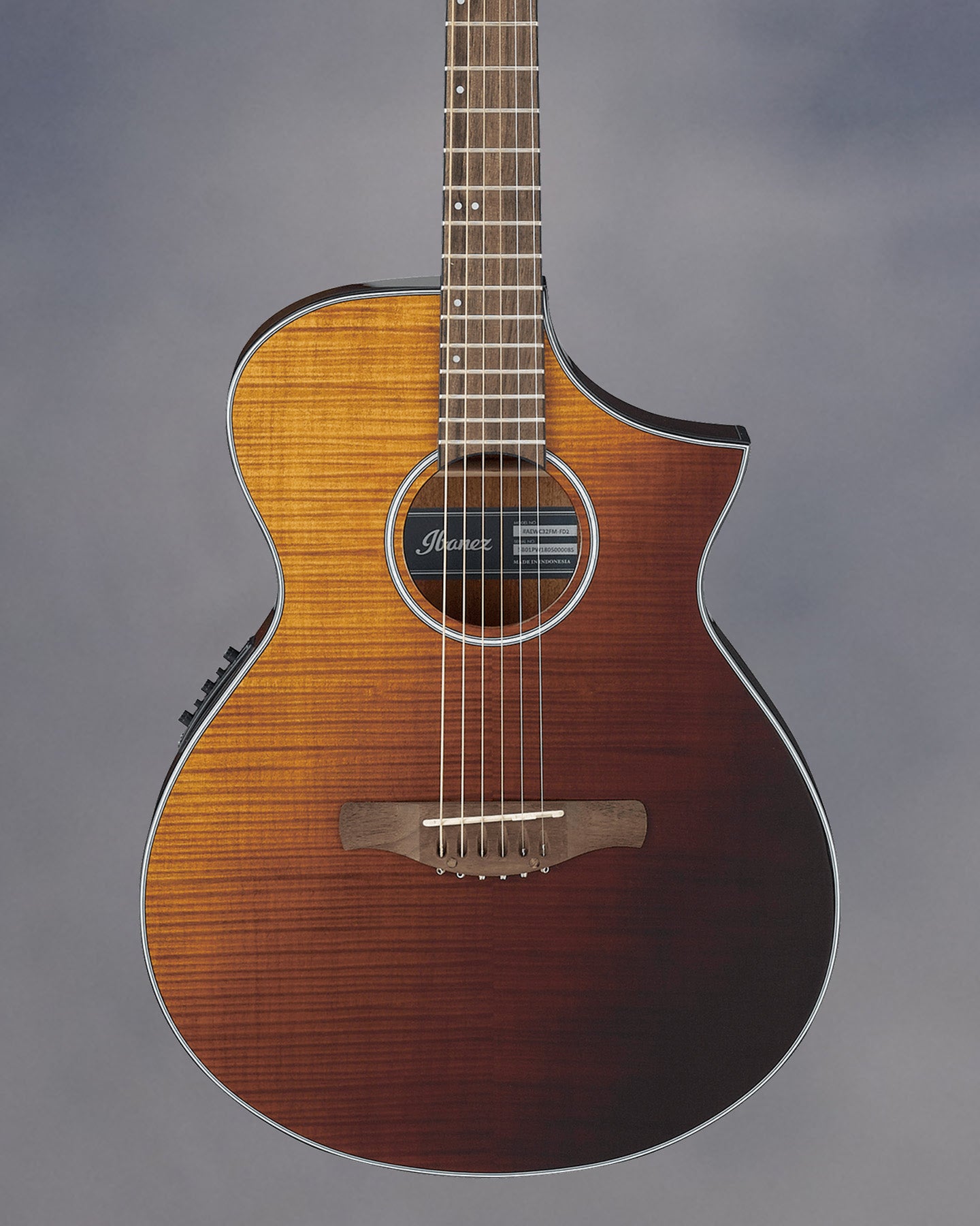 6-String Acoustic-Electric with Maple Top, Amber Sunset Fade