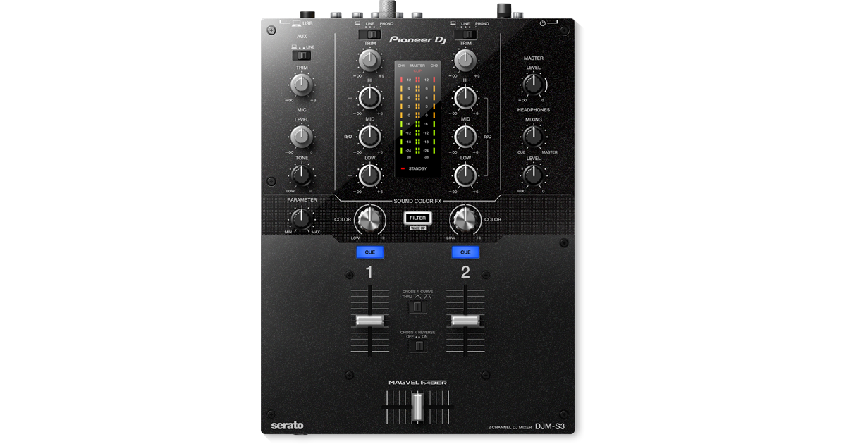 Clearance DJMS3 2-Channel Scratch Mixer w/ Serato DVS