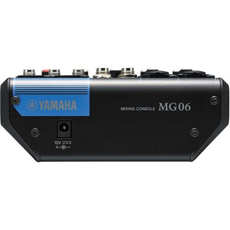 MG06 6-Input Stereo Mixer, 2 Mic Inputs, 2 Stereo Inputs