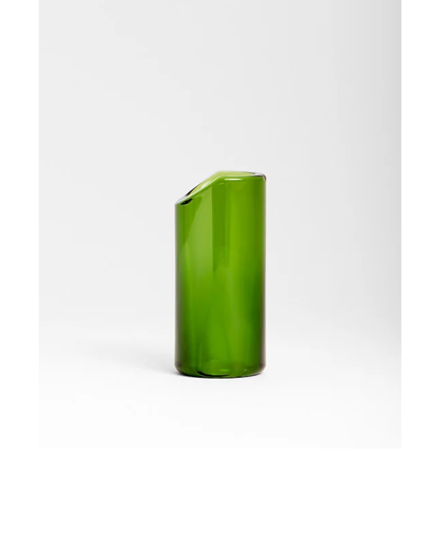 The Rock Slide Medium Green Glass
