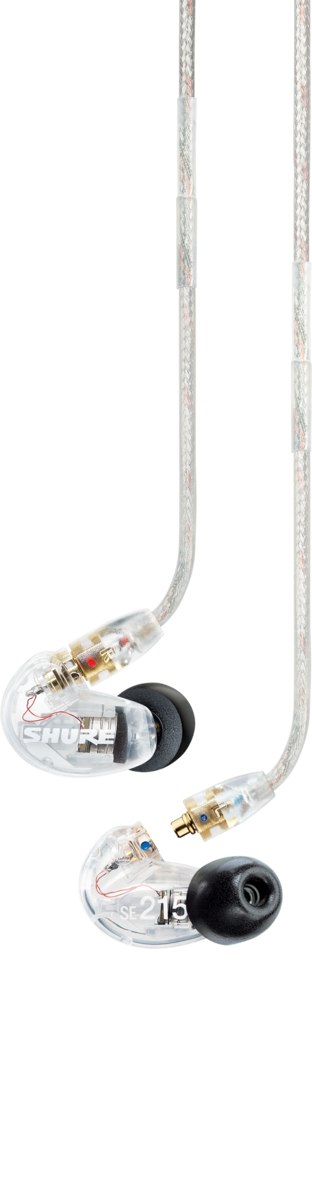 SE215-CL Sound Isolating Earphones, Clear