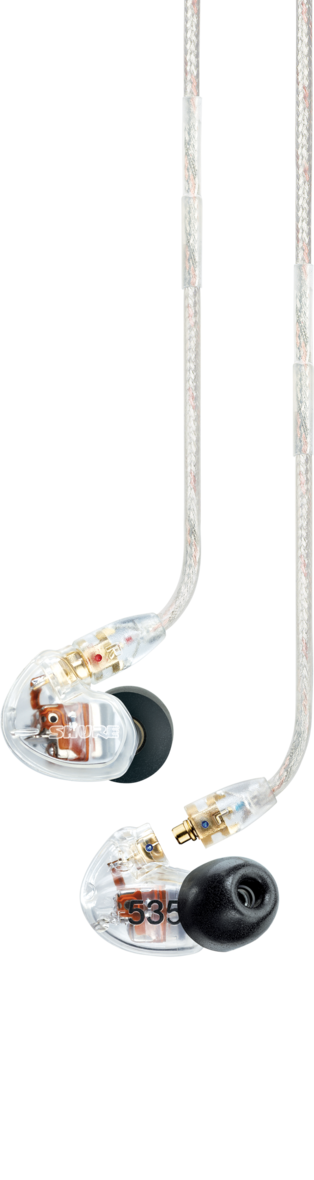 SE535-CL Sound Isolating Earphones with Triple High Definition MicroDrivers, Clear