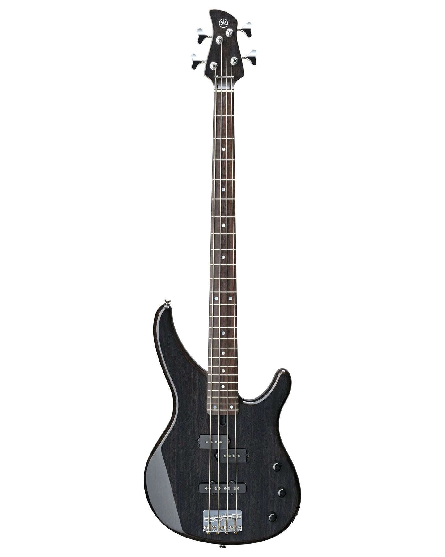 4-String Exotic Wood Electric Bass, Trans Black