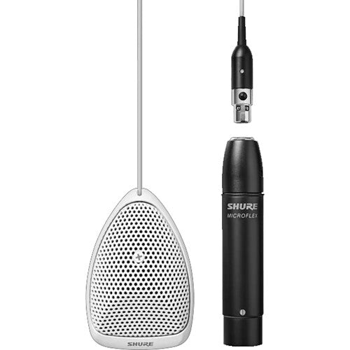 Shure Microflex Boundary Microphones, White, Omnidirectional